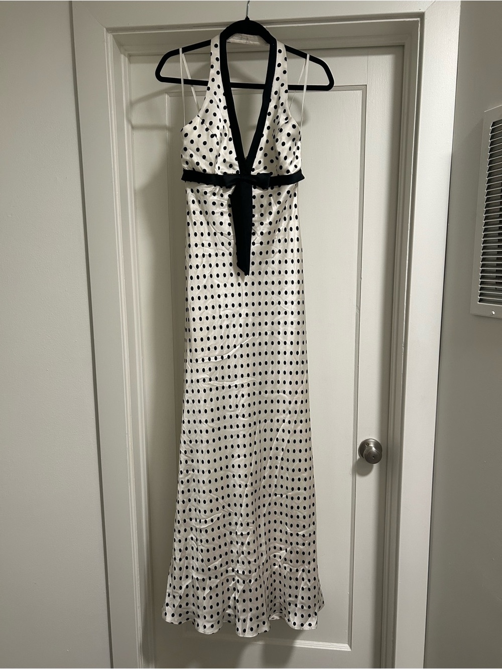 Vintage Dave & Johnny Polka Dot Maxi Dress